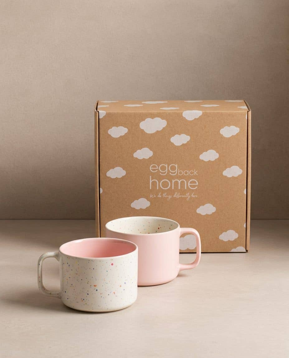 Breeze Party In/Out Stoneware Duo Set Mug 450ml Pink