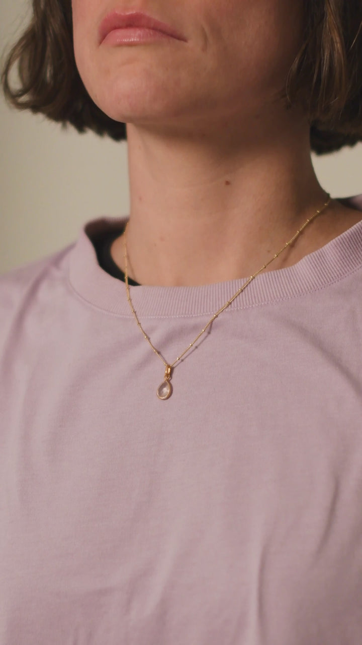 Halskette Lily Rosenquarz