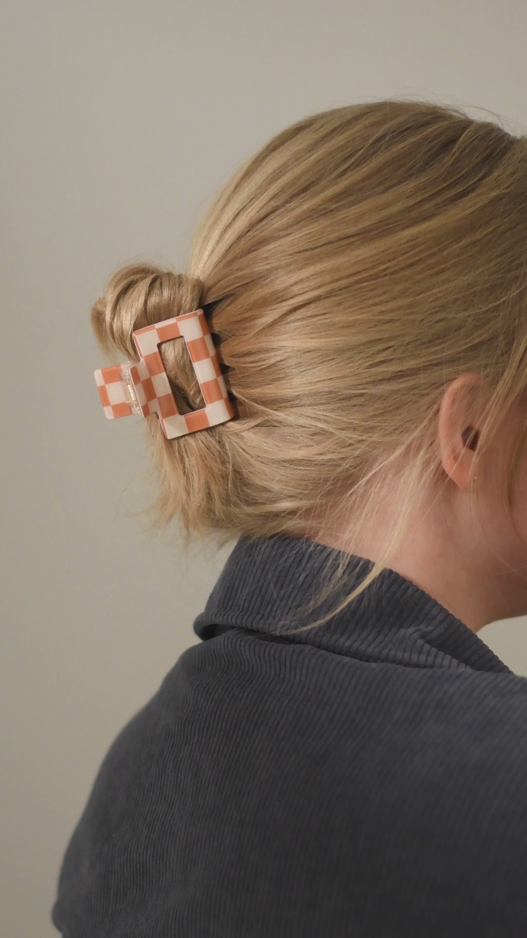 Haarklammer Alva Kariert