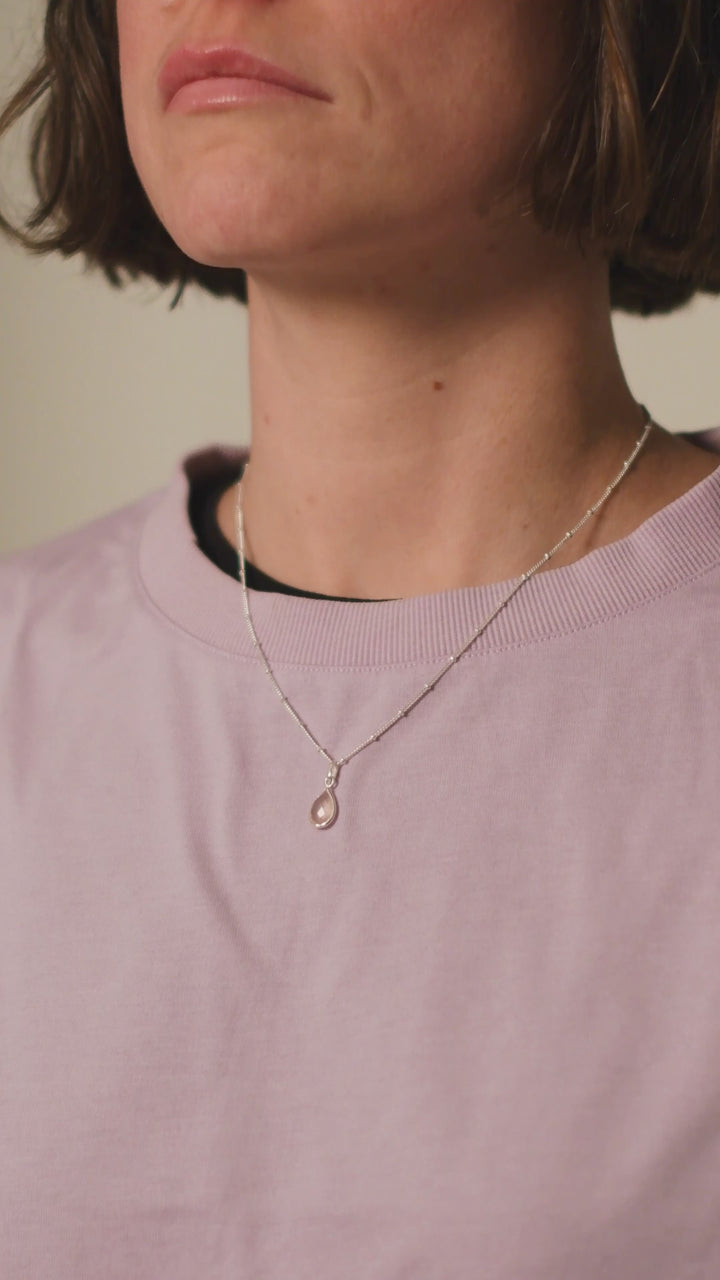 Halskette Lily Rosenquarz