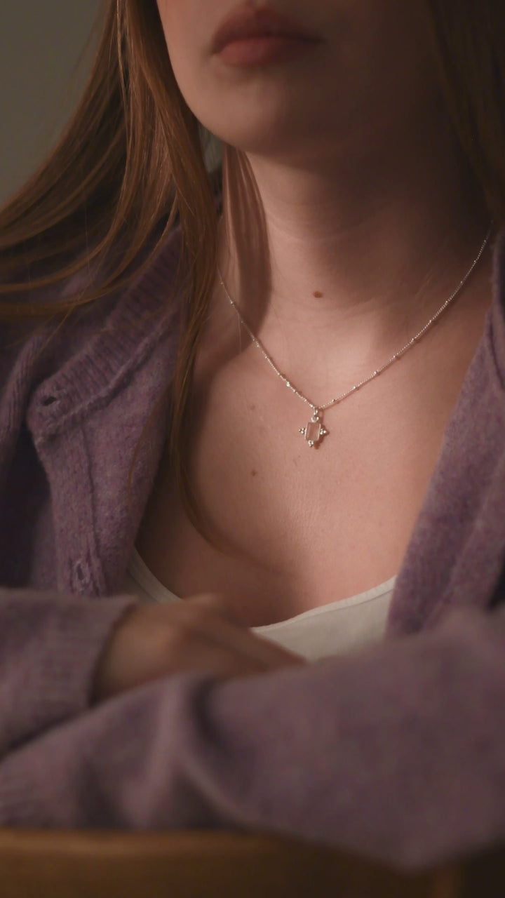 Anhänger Zoey Rosenquarz