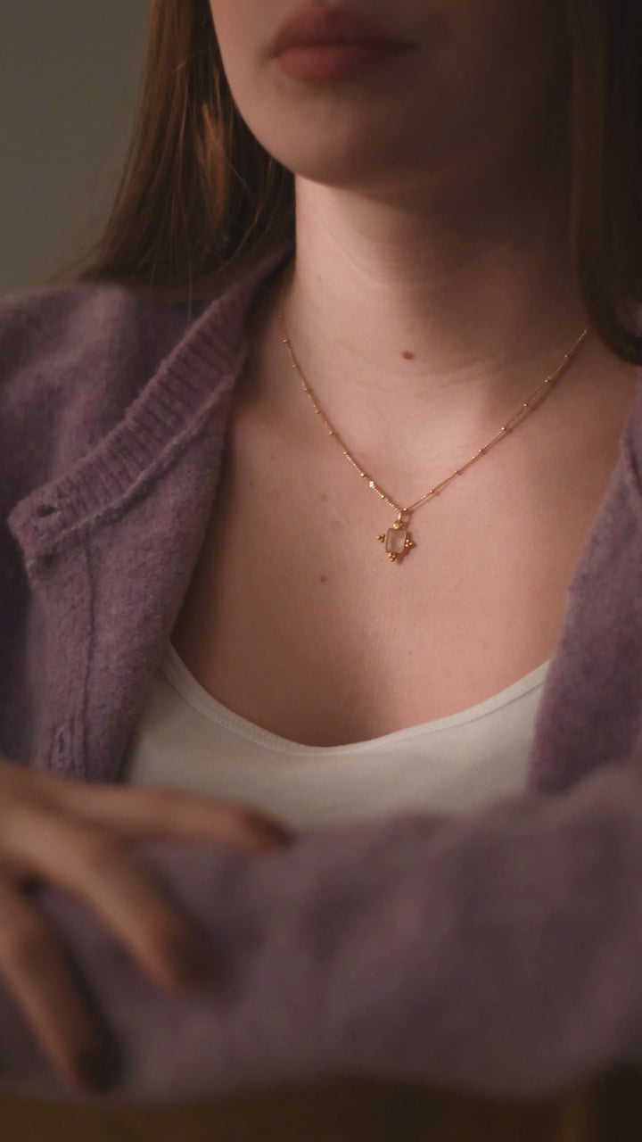 Anhänger Zoey Rosenquarz