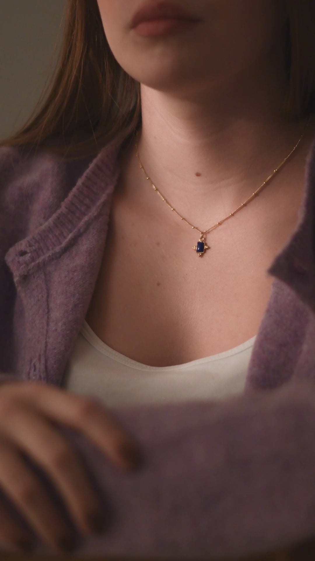 Halskette Zoey Lapislazuli