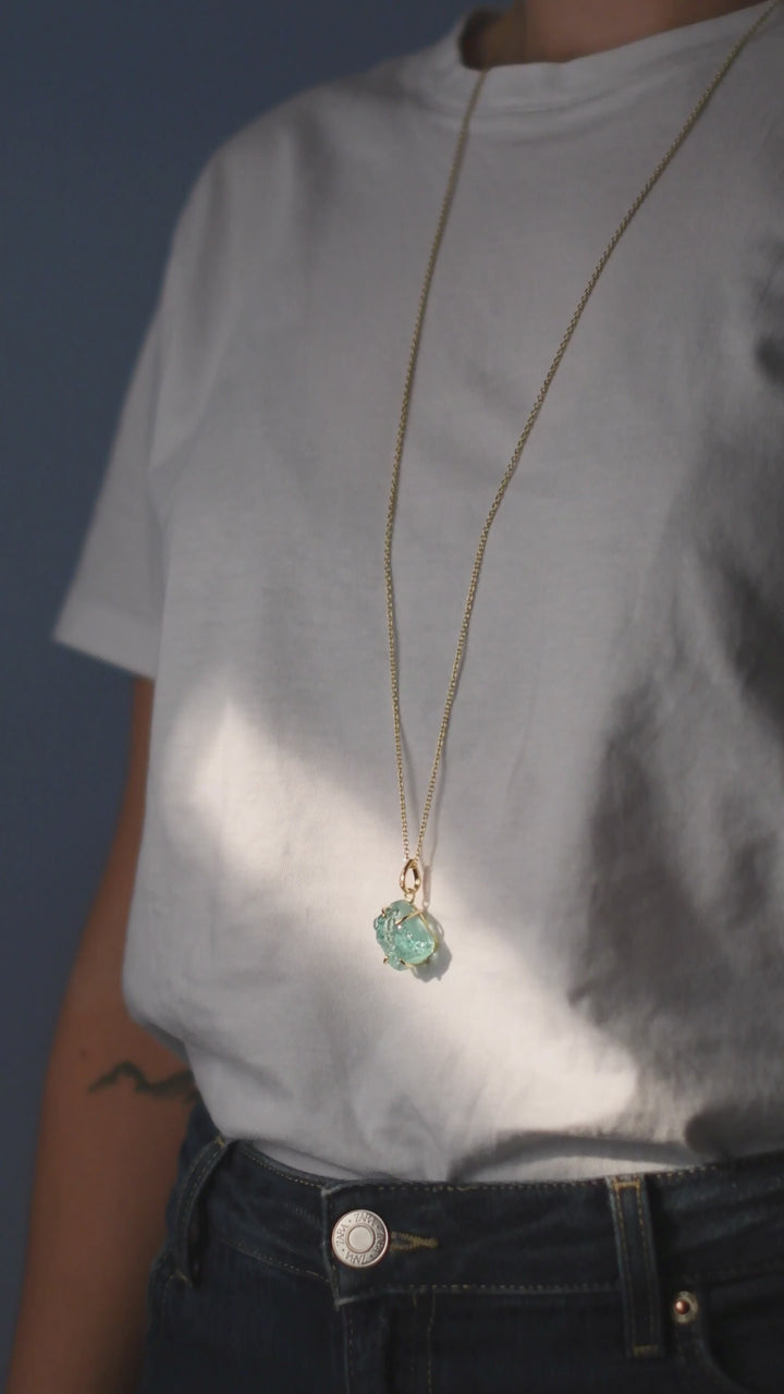 Halskette Stone Aquamarin