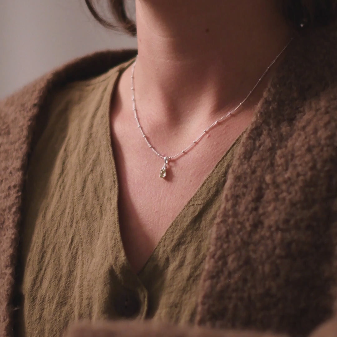 Collier Birthstone août – Péridot