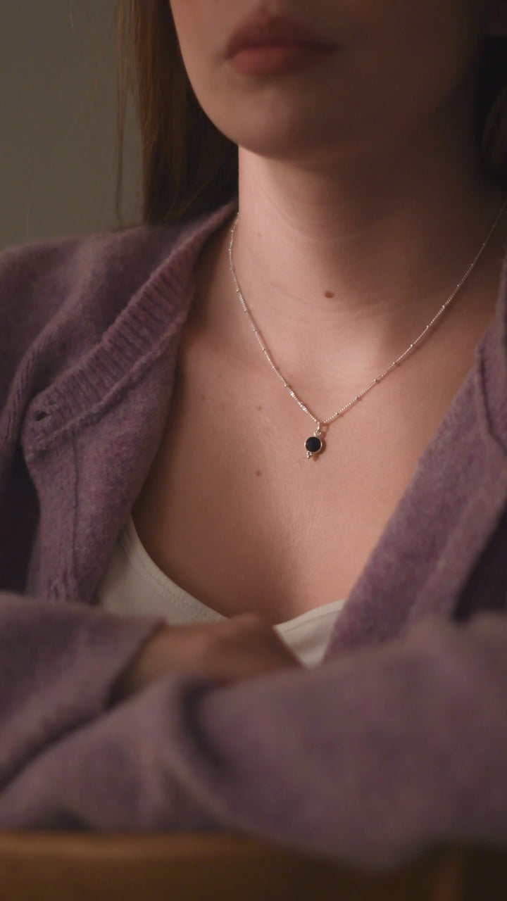 Anhänger Zoey Lapislazuli Rund