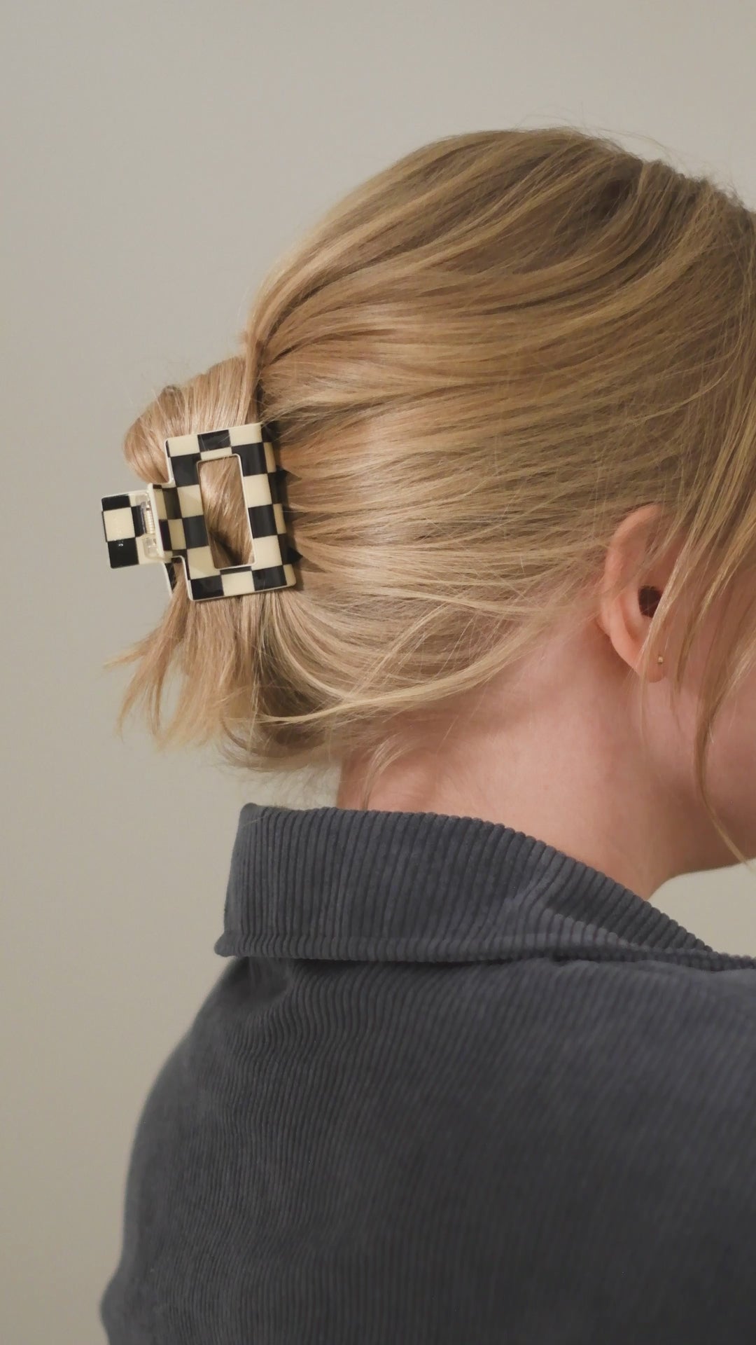 Haarklammer Alva Kariert