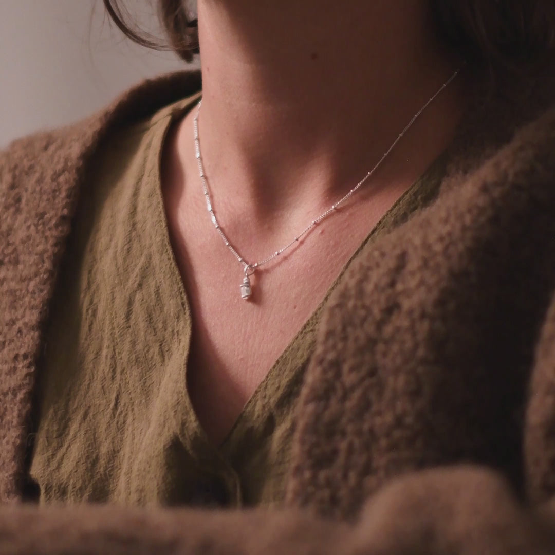 Halskette Birthstone Juni – Mondstein