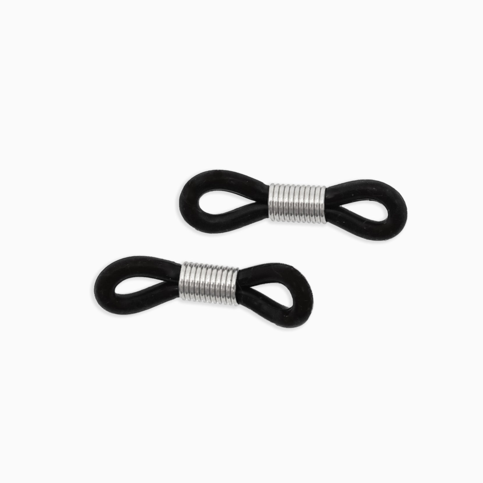 (Zusatz) Brillenkordel Schwarz Silber