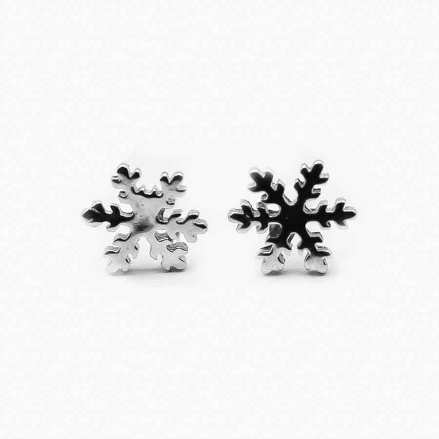 Ohrringe Schneeflocke Silber